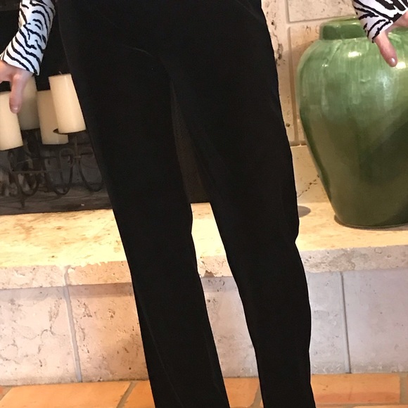 _______SOLD______—BLACK VELOUR XS SLACKS Long - Picture 6 of 15